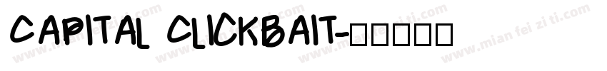 Capital Clickbait字体转换